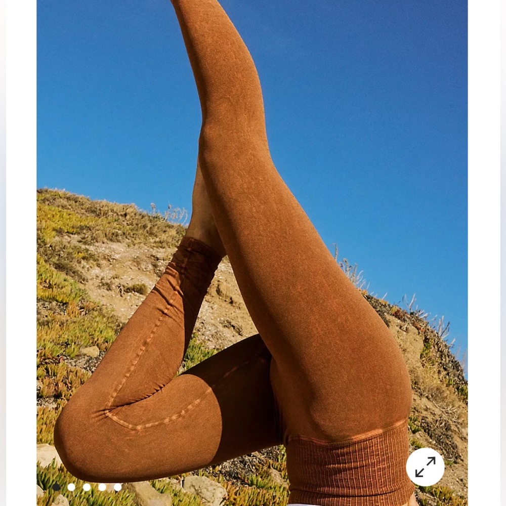 FREE PEOPLE High-Rise 7/8 Length GK Leggings inToasted Coconut XS/S